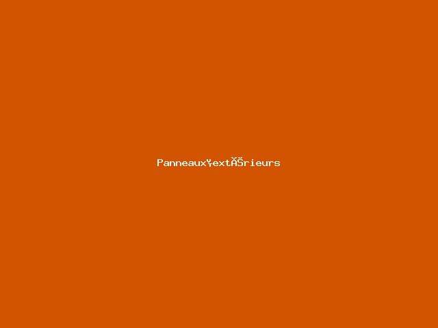 Panneaux extérieurs